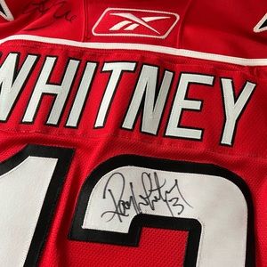 Signed Ray Whitney Carolina Hurricanes Home Authentic Sweater 2009